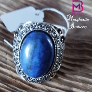 Anello con pietra di lapislazzuli
