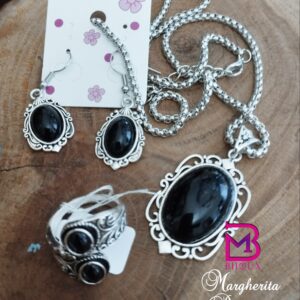 Parure in onice nero