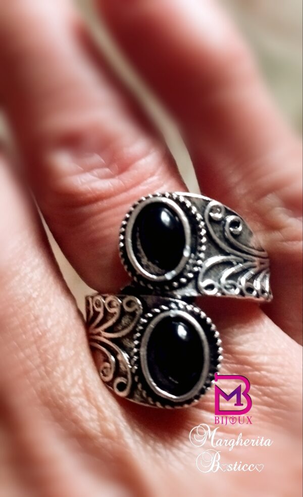 Anello onice nero