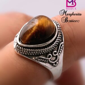 Anello con occhio di tigre