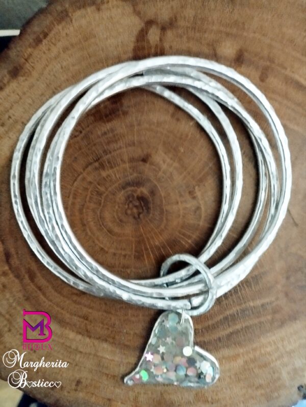 Bracciali a cerchio con ciondolo cuore